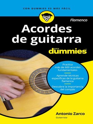 cover image of Acordes de guitarra flamenco para Dummies